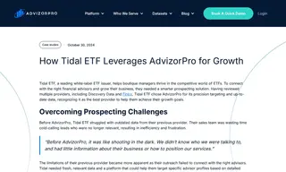 Preview of the Tidal ETF Case Study