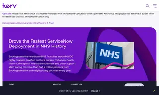 Preview of the Buckinghamshire Healthcare NHS Trust Case Study