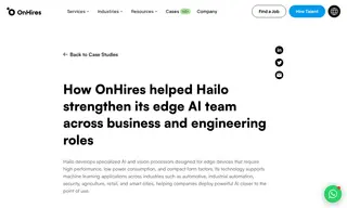 Preview of the Hailo Case Study