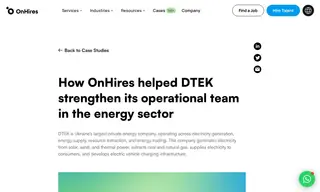 Preview of the DTEK Case Study