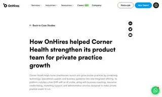 Preview of the Corner Health Case Study