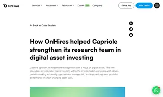 Preview of the Capriole Case Study