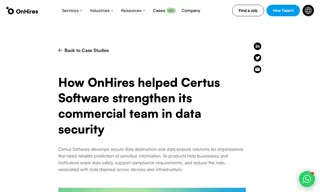 Preview of the Certus Software Case Study