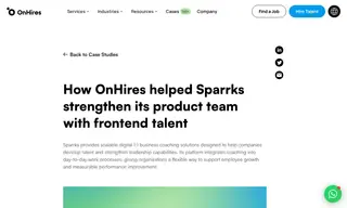 Preview of the Sparrks Case Study