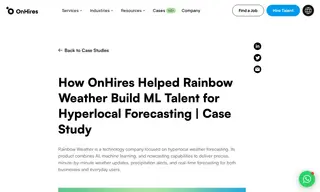 Preview of the Rainbow Weather Case Study