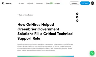 Preview of the Greenbrier Government Solutions Case Study