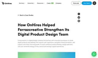 Preview of the Ferrazcreative Case Study