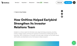 Preview of the Earlybird Case Study