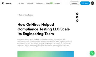 Preview of the Compliance Testing LLC Case Study