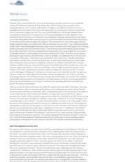 Preview of the Modernistic Case Study