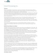 Preview of the D & G Excavating Inc. Case Study