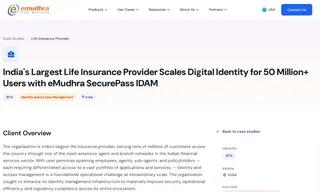 Preview of the India's Largest Life Insurance Provider Case Study