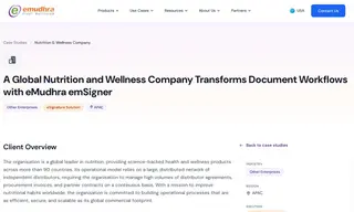 Preview of the Global Nutrition and Wellness Company Case Study