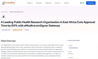 Preview of the Premier Public-health Research Body in Its Country Case Study