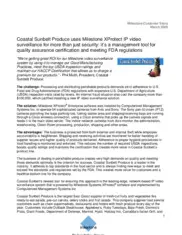 Preview of the Coastal Sunbelt Produce Case Study