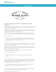 Preview of the Blank Slate Therapy Case Study