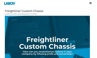 Preview of the Freightliner Custom Chassis Case Study
