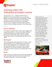 Preview of the Snyder’s-Lance Inc. Case Study