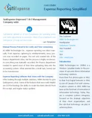 Preview of the WBM Technologies Case Study
