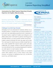 Preview of the Hopkins Manufacturing Corporation Case Study