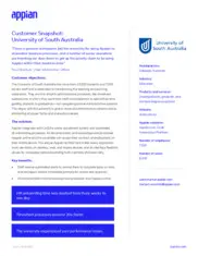 Preview of the University of South Australia Case Study