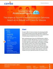 Preview of the American Society of Anesthesiologists Case Study