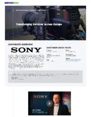 Preview of the Sony Case Study