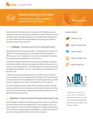 Preview of the Medical Billing Unlimited Case Study