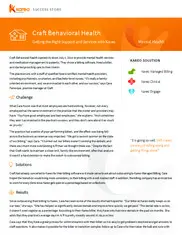 Preview of the Craft Behavioral Health Case Study