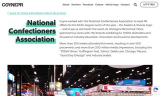 Preview of the National Confectioners Association Case Study