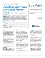 Preview of the Global Business Process Outsourcing Providing Company Case Study