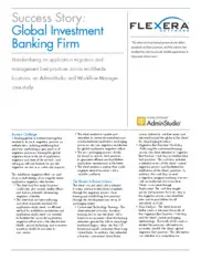 Preview of the Leading Global Investment Banking Firm Case Study