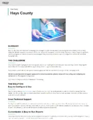 Preview of the Hays County Case Study