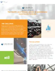 Preview of the The Health & Fitness Center of Washtenaw Community College Case Study
