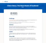 Preview of the Royal Bank of Scotland Case Study