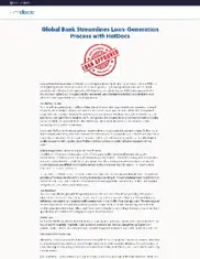 Preview of the Global Bank Case Study