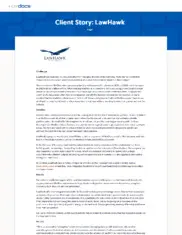 Preview of the LawHawk Case Study