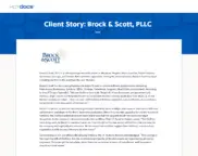 Preview of the Brock & Scott, PLLC Case Study