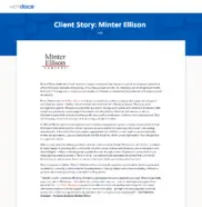 Preview of the Minter Ellison Case Study