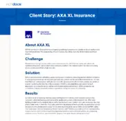 Preview of the AXA XL Insurance Case Study