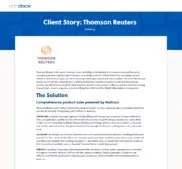 Preview of the Thomson Reuters Case Study