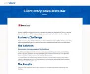 Preview of the Iowa State Bar Case Study