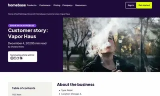 Preview of the Vapor Haus Case Study