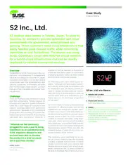 Preview of the S2 Inc., Ltd. Case Study