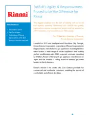 Preview of the Rinnai Case Study