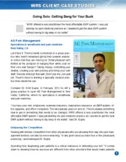 Preview of the AG Pain Management Case Study