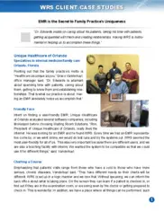 Preview of the Unique Healthcare Orlando Case Study