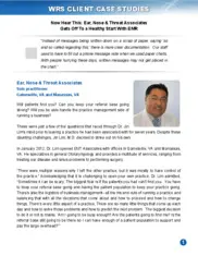 Preview of the Ear Nose & Throat Associates Case Study