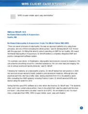 Preview of the Northwest Naturopathy & Acupuncture Case Study
