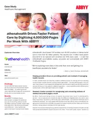 Preview of the athenahealth Case Study